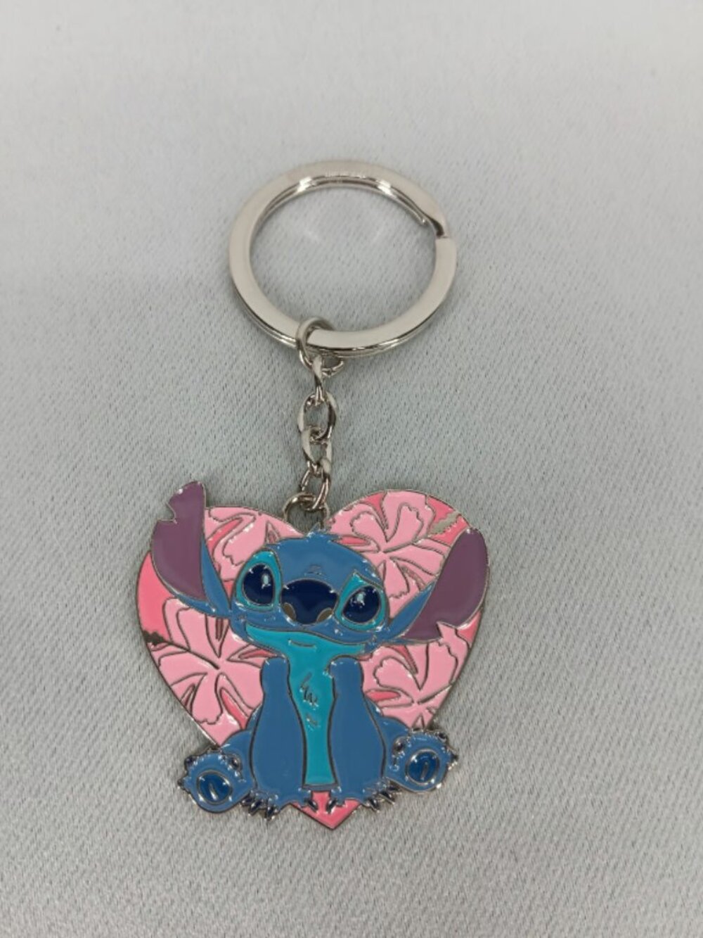 Disney Parks Stitch Pink Keychain NWT